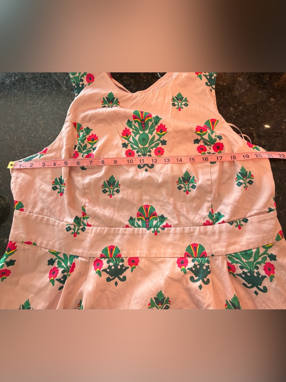 Boden Elsa Milkshake Bouquet Stamp Print Size 20/22 Midi Dress - Picture 7 of 10